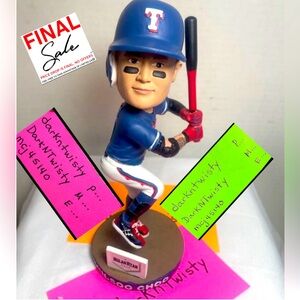NIB Texas Rangers Shin-So Choo Bobblehead WITH BAT! Approx 8” H